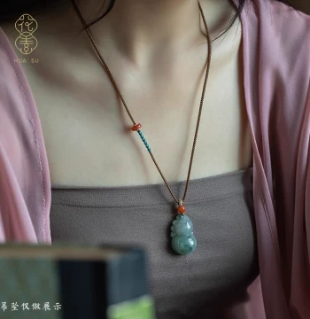 Natural Southern Red Agate Premium Cord: Brown Hand-Woven Necklace String for Jade, Jadeite, and Pendant Accessories