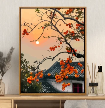 Paint by Numbers Landscape Art Kit, DIY Hand-Painted Decor for Living Room
