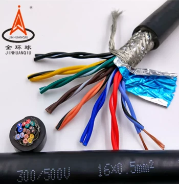 Jinhuanqiu RVSP Twisted Pair Shielded Cable 14/16 Core 0.2 0.3 0.5 mm² National Standard Pure Copper 485 Signal Cable