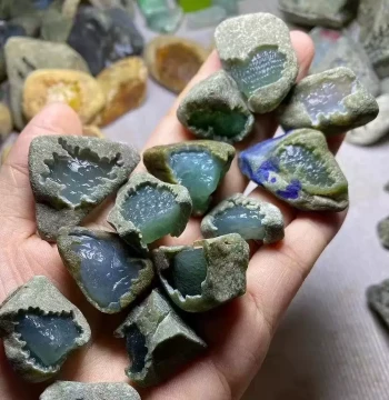 Natural Jadeite Myanmar Live Stream Rough Stone Custom Edge Scraps Slice Material Kilogram Lots Blind Box Live Exclusive Purchase Link