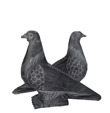 Bluestone Stone Carved Pigeon, Han White Marble Stone Dove, Natural Stone Craftsmanship, Courtyard Carving Decoration, Roof Chinese Style Ornament