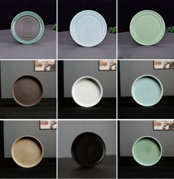 Moss Bonsai Stand Zisha Tray Flower Pot Water Catcher Base - Ceramic Round Saucer in Various Sizes