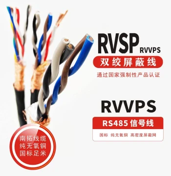 RVSP Twisted Shielded Wire RS485 Communication Signal Wire 2-Core 4-Core 6-Core 8-Core 0.5/0.75/1 sq.mm Copper Core
