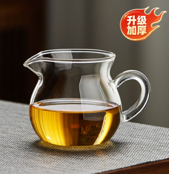 High-Borosilicate Glass Fairness Cup Set - Heat-Resistant, Thickened Tea Server with Smooth Pouring and Drip-Free Design (3-Piece Set)