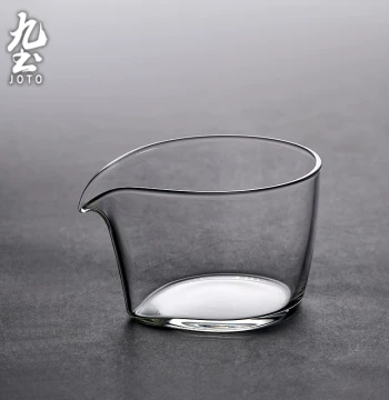 Jiutu Glass Fair Cup, Home Use High-Temperature Resistant Creative Tea Server, Transparent Thickened Tea Sea, Heat-Insulated Kung Fu Tea Set
