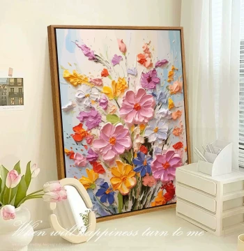 Paint by Numbers Bouquet Hand-Painted Acrylic Art