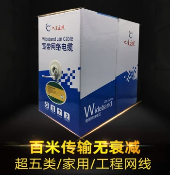 Datang Lianxun Cat5e High-Speed Home Oxygen-Free Copper Computer Network Cable, 8-Core, 100m/300m Box, Surveillance Twisted Pair Cable