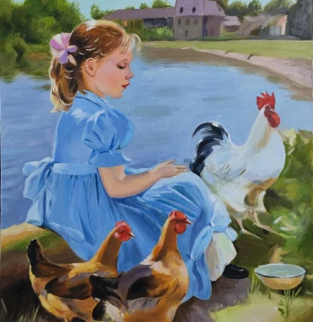 Custom Hand-Painted Oil Portrait Acrylic Character Photo Commission Painting Living Room Decor Festival Gift Pet