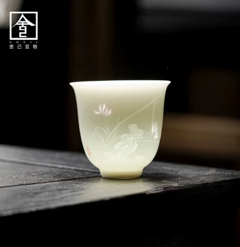 Exquisite Porcelain Master Cup, Single Cup for Women, Personal Tea Drinking Cup, Chinese Home Kung Fu Tea Set, Premium Small Teacup