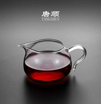 Tangshun Heat-Resistant Thickened Glass Fairness Cup - Home Kung Fu Tea Server and Divider for Pouring Tea