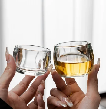 Thickened Crystal Glass Master Cup. Teacup and Tasting Cup. Single Transparent High-End Health Cup. Light Luxury Tea Ware