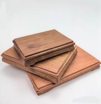 Solid Wood Carved Flat Base Crystal Mineral Specimen Flat Stand Teapot Display Rack Raw Wood Ornament Vase Jade Wood Base