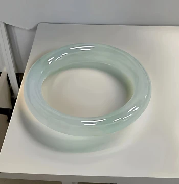 Zuixiangwu 'Gaoyu Series' Myanmar Ice Species Floating Flower Jadeite Bangle High-End Authentic Women's Real Jade Treated