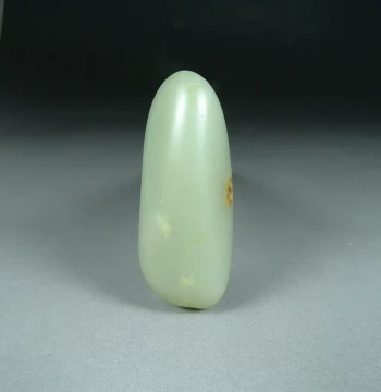 Xinjiang Hetian Jade Seed Raw Stone 30g Jade Pendant Hetian Jade Genuine Seed Genuine Skin Single Seed Green-White Jade Pendant E
