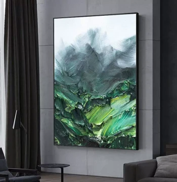Abstract Oil Painting Textured Wall Art for Entryway Hallway