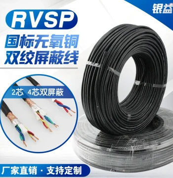National Standard RVSP Twisted Pair Shielded Cable 2/4 Core 0.5 0.75 1.5 2.5 mm² 485 Communication Signal Cable
