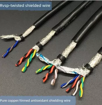 Pure Copper National Standard 485 Signal Cable, 2/4/6/8 Core Twisted Pair Shielded Wire RVSP 2X0.2 0.3 0.5 mm²