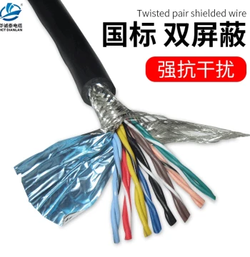 485 Twisted Pair Shielded Cable RVSP 2 4 6 8 10 12 Cores 0.2/0.3/0.5 mm² Communication Wire 100 Meters