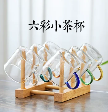 Hot Sale Heat-Resistant Six-Color Tea Cup Rack, Drainage Rack, Storage Rack, Organizer for Teaware, Water Cups, Glass Cups, and Household Mugs