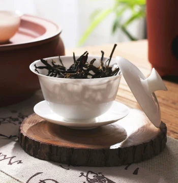 Chaozhou Thin-Bone China Lidded Bowl - Premium Single Kung Fu Teacup, Anti-Scald Three-Capacity Ceramic Brewing Bowl