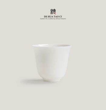 Dehua Ceramic Tea Cup Master Cup White Porcelain Mutton Fat Jade Kung Fu Tea Single Small Cup Office Guest Tasting