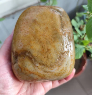 Hetian Jade Seed Material Raw Stone, 1.13kg Xinjiang Natural Hetian Jade