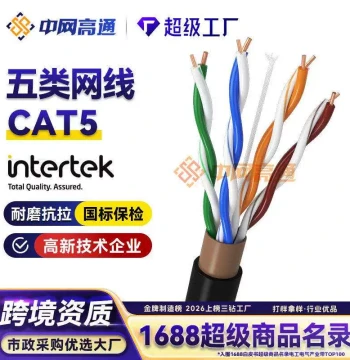 CAT5e Indoor/Outdoor Waterproof Network Cable for Communication and Surveillance - HSYV-5e Ethernet Cable