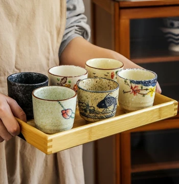 Vintage Teacup, Ceramic Master Tasting Cup, Stove-Boiled Tea Single Cup, Drinking Cup, Kung Fu Tea Set, Sake Cup