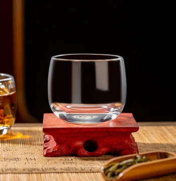 Glass Cup for Home Use, Transparent Tea Tasting Cup, Master Cup, Kung Fu Tea Set, Japanese Style 2 Liang Small Wine Cup, Thumb Ring Cup