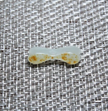 Xinjiang Hetian Jade Seed Material Raw Stone Pendant for Men and Women, Jade Necklace Accessory with Bone Motif