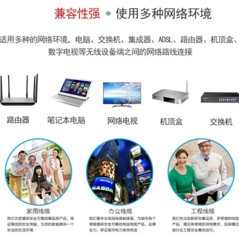 Pure Copper Ethernet Cable 300m Cat5e 8-Core Network Cable, All-Copper Computer Broadband Cable Twisted Pair for Home High-Speed Internet
