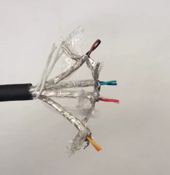 8-Core Grouped Independent Twisted Pair Shielded Cable, 0.2 sq mm, Excellent Anti-Interference, CNC Machine Tool Drag Chain Cable, Oil-Resistant and Flexible