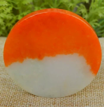 Myanmar Grade A Jadeite Rough Stone Semi-Clear Material, Jade Raw Material, Damakan Red Jadeite Bangle Core Scraps for Plaques H3270