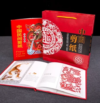 Peking Opera Mask Handmade Paper Cutting Book, Chinese Style Special Window Flower Craft, Large Album, Souvenir for Going Abroad, Gift for Foreigners