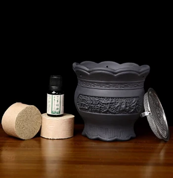 Large Five-Blessings Bianstone Fire Dragon Jar for TCM Moxibustion, Beauty Salon and Wellness Center Equipment, Guaisha Bianstone Therapy