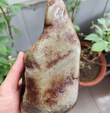 Hetian Jade Seed Material Rough Stone, 1.16kg, Xinjiang Natural Hetian Jade