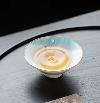 Hand-Painted Douli Master Cup, Single Cup, Kung Fu Teacup, Underglaze Color Tasting Cup, Chinese Personal Cup, Ceramic Kung Fu Tea Set