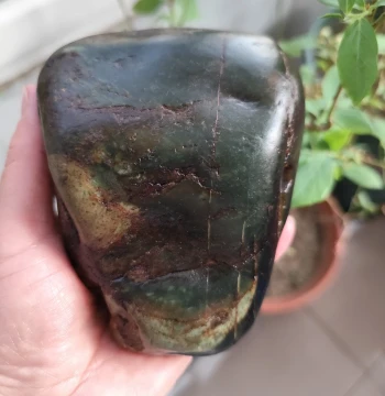 980g Hetian Jade Green Jasper Seed Material Rough Stone, Natural Xinjiang Hetian Jade