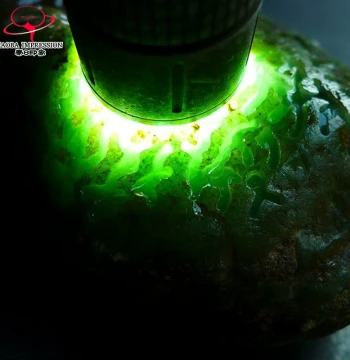 Haoba Impression Z26080G181 Color Material, Wool Material, Jade Stone, Myanmar Natural Jadeite Rough Stone 500.37g