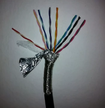 16-Core Shielded Cable 0.3mm² Extra Soft Twisted Pair Signal Wire, Copper Core for Machine Tools, Wear-Resistant