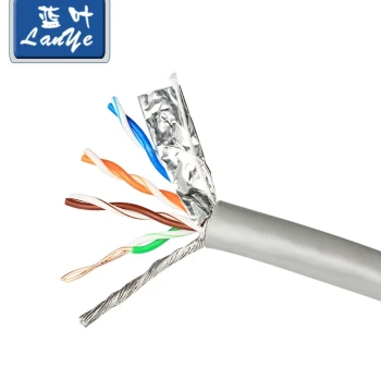 Free Shipping Cat5e Dual-Shielded Ethernet Cable: 8-Core 0.45mm Oxygen-Free Copper, Full 300 Meters per Box
