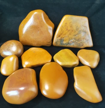 Jiangxi Natural Yellow Wax Stone Raw Seed Material for Home Decor, Handheld Play Stone, Unique Wax Stone, Ornamental Polished Sand Jade, Item 25