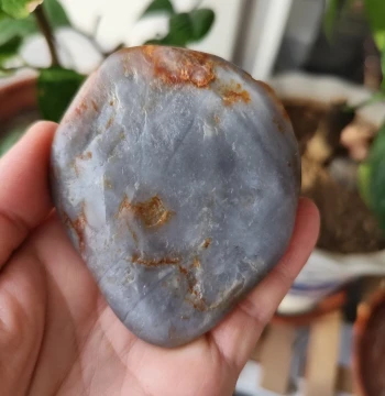 Hetian Jade Smoky Purple Seed Material Rough Stone 163g Second-Color Xinjiang Hetian Jade Natural Jade Stone