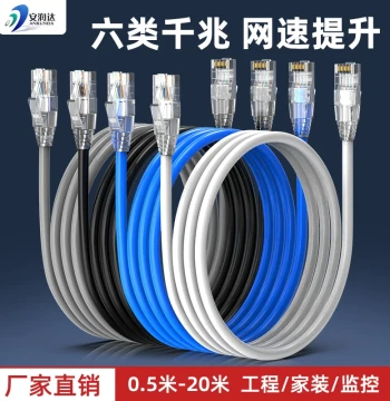 Gigabit Cat6 Ethernet Cable for Home – 8-Core Indoor/Outdoor Broadband Network Patch Cord for Computers and Routers – Finished Product