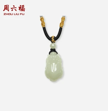 Zhouliufu Hetian Green Jade Pixiu Pendant, Jade Amulet, Hanging Ornament, Perfect Gift for Festivals