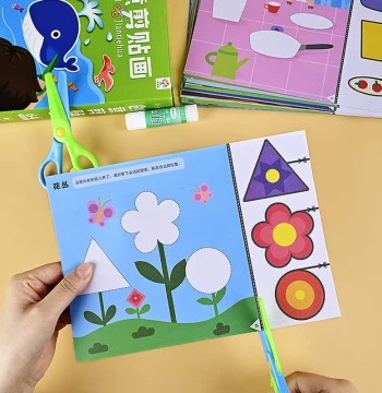 Kids' Fun Paper Cutting Crafts for Kindergarten, 3D Cut-and-Paste Art Toys for Ages 2–6, Educational Focus Training