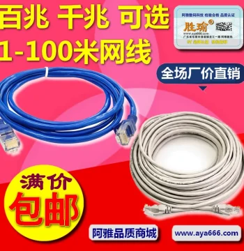Cat6 Gigabit Pre-made Network Cable 300/10/50/100m, Computer Router Connection Cable, Network Patch Cord