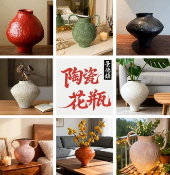 Hua Ben Jia x Jingdezhen Vase | Simple Luxury High-End Handmade Ceramic Vase