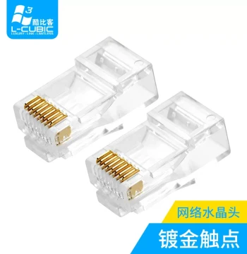 Kubike Cat5e/Cat6 RJ45 Connectors - 8P8C Computer Network Cable Plugs