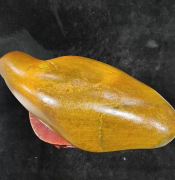 20 Jin Hetian Jade Chicken-Fat Yellow Jade Seed Material Raw Stone - Natural Yellow-Qin Green Jade Original Seed Large Seed Material for Living Room Ornament